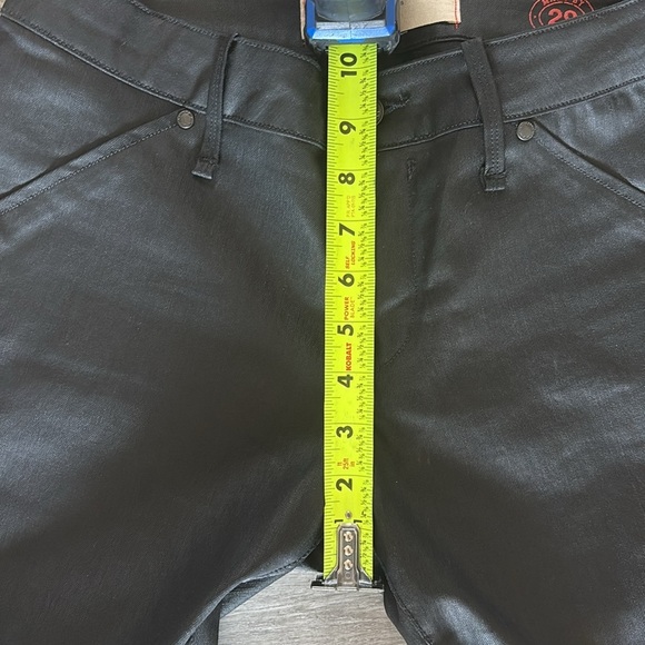 Marc by Marc Jacobs “stick” black waxed mid rise skinny jeans size 29 GUC - Picture 4 of 10